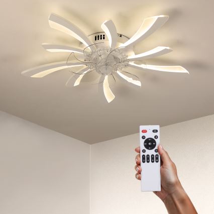 Brilagi - LED Φωτιστικό οροφής dimmable με ανεμιστήρα LED/50W/230V 3000-6500K λευκό + τηλεχειριστήριο