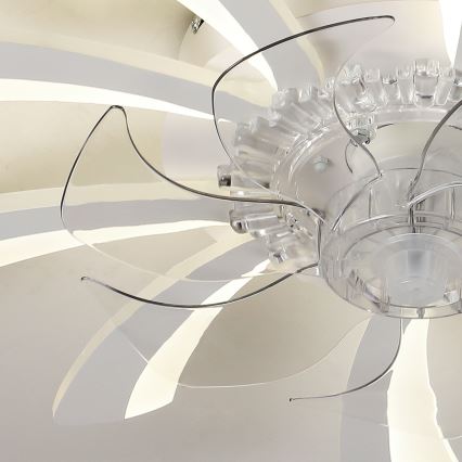 Brilagi - LED Φωτιστικό οροφής dimmable με ανεμιστήρα LED/50W/230V 3000-6500K λευκό + τηλεχειριστήριο