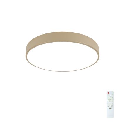 Brilagi - LED Ρυθμιζόμενο φωτιστικό οροφής POOL LED/48W/230V 3000-6000K διάμετρος 40 cm μπεζ + τηλεχειριστήριο