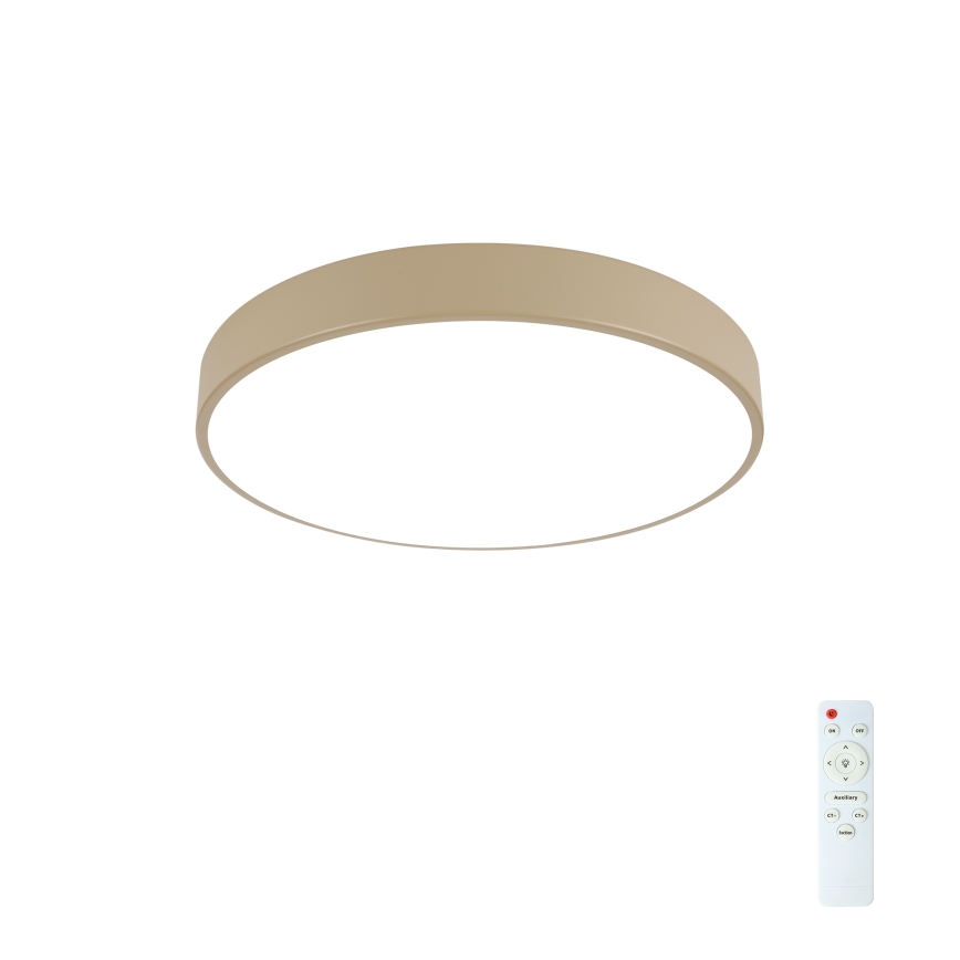 Brilagi - LED Ρυθμιζόμενο φωτιστικό οροφής POOL LED/48W/230V 3000-6000K διάμετρος 40 cm μπεζ + τηλεχειριστήριο