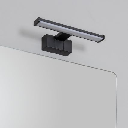 Brilagi - LED φωτισμός καθρέφτη μπάνιου 3-σε-1 VESTRA LED/6W/230V 30 cm IP44 μαύρο