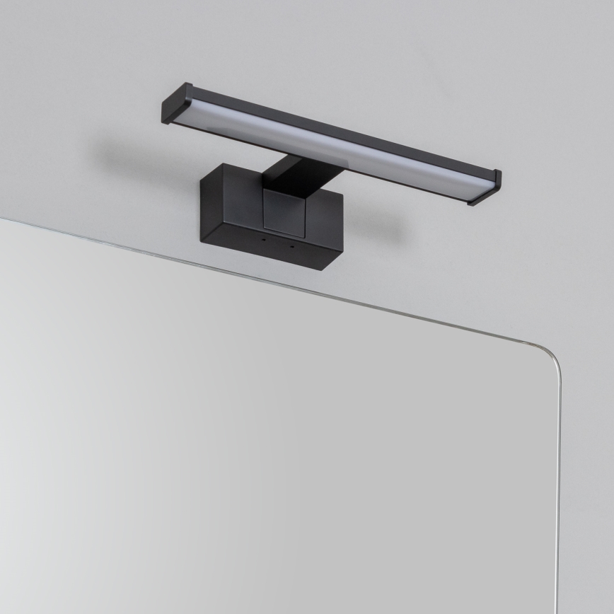 Brilagi - LED φωτισμός καθρέφτη μπάνιου 3-σε-1 VESTRA LED/6W/230V 30 cm IP44 μαύρο