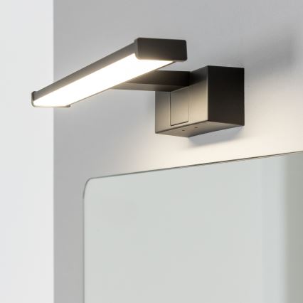 Brilagi - LED φωτισμός καθρέφτη μπάνιου 3-σε-1 VESTRA LED/6W/230V 30 cm IP44 μαύρο
