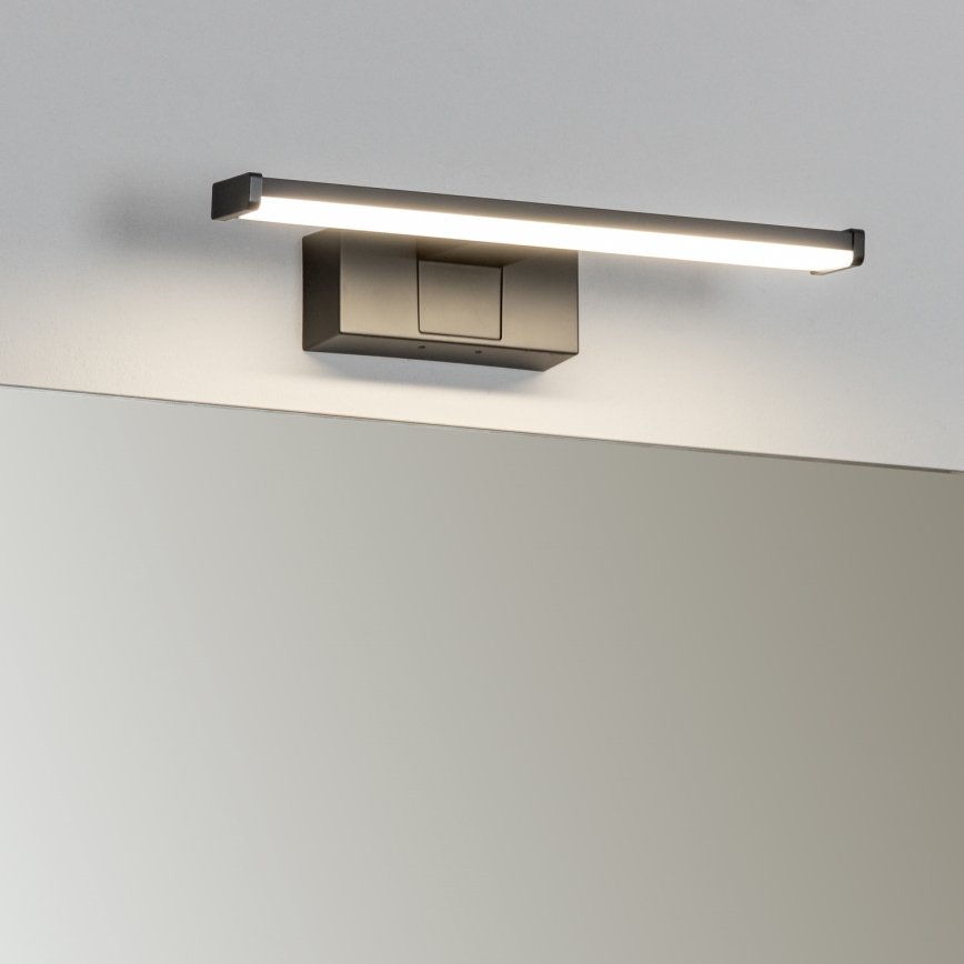 Brilagi - LED φωτισμός καθρέφτη μπάνιου 3-σε-1 VESTRA LED/6W/230V 30 cm IP44 μαύρο