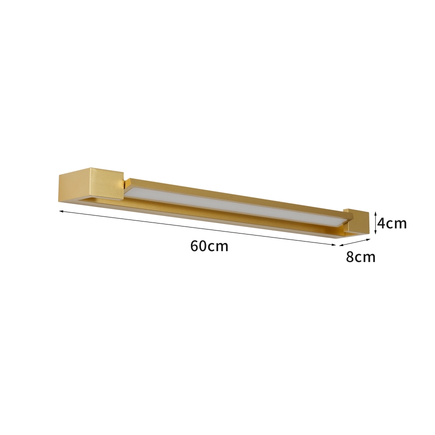 Brilagi - Φωτιστικό LED για καθρέφτη μπάνιου AQUA LINE LED/18W/230V 60 cm IP44 χρυσό