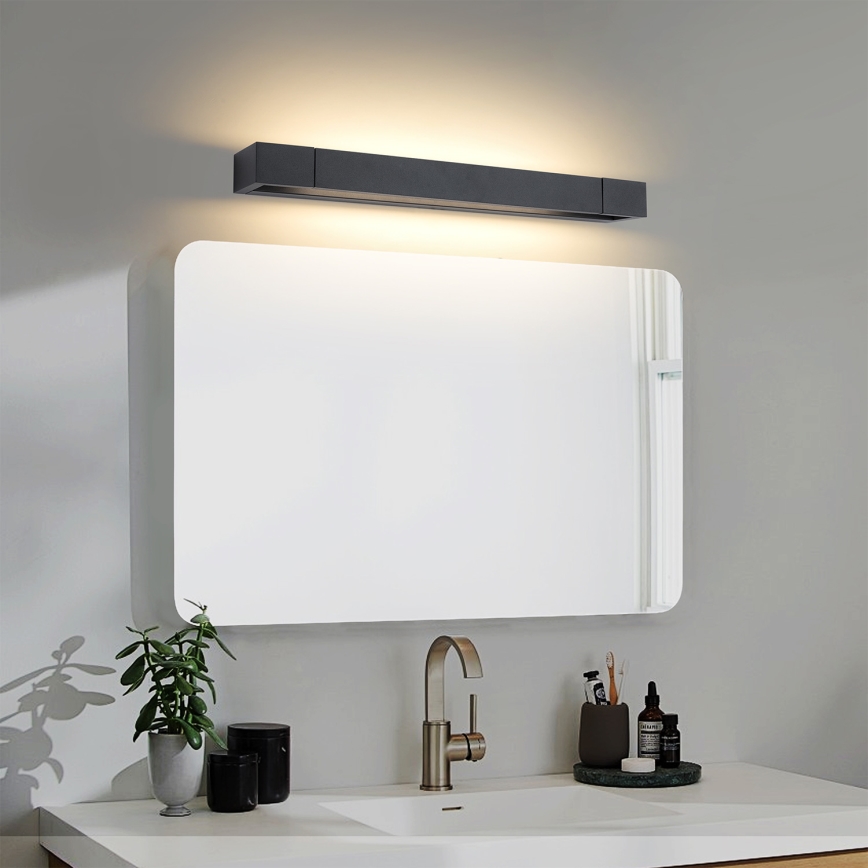 Brilagi - Φωτιστικό καθρέφτη μπάνιου AQUA LINE LED/12W/230V 45 cm IP44 μαύρο CRI 90