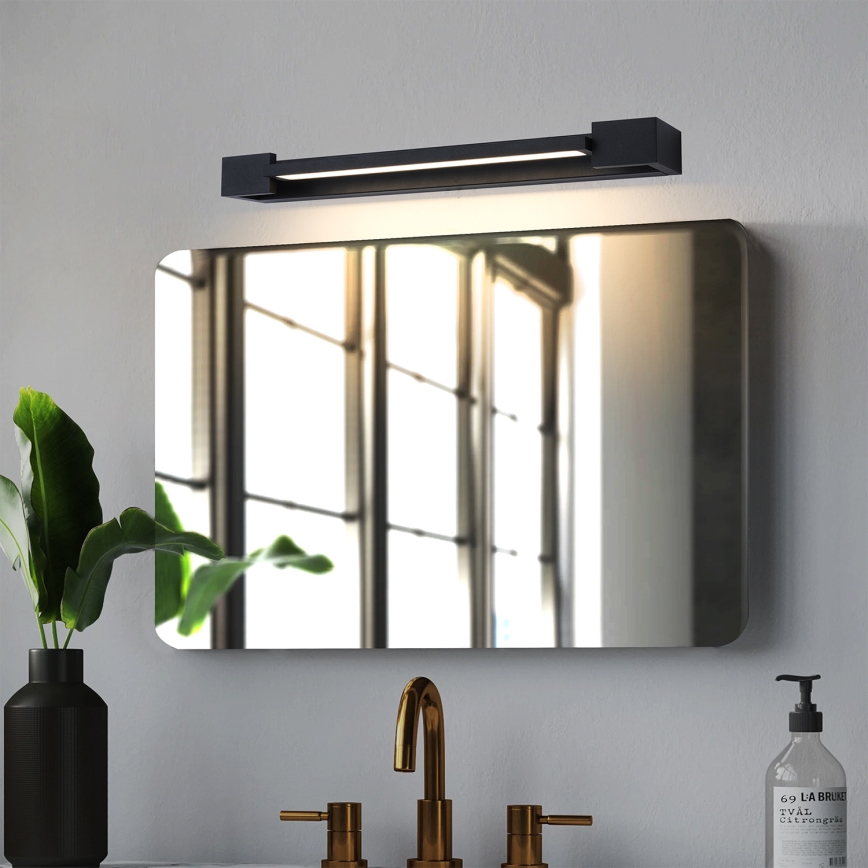 Brilagi - Φωτιστικό καθρέφτη μπάνιου AQUA LINE LED/12W/230V 45 cm IP44 μαύρο CRI 90