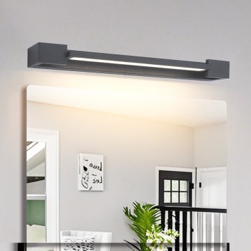 Brilagi - LED φωτιστικό καθρέφτη μπάνιου AQUA LINE LED/12W/230V 45 cm IP44 ανθρακί