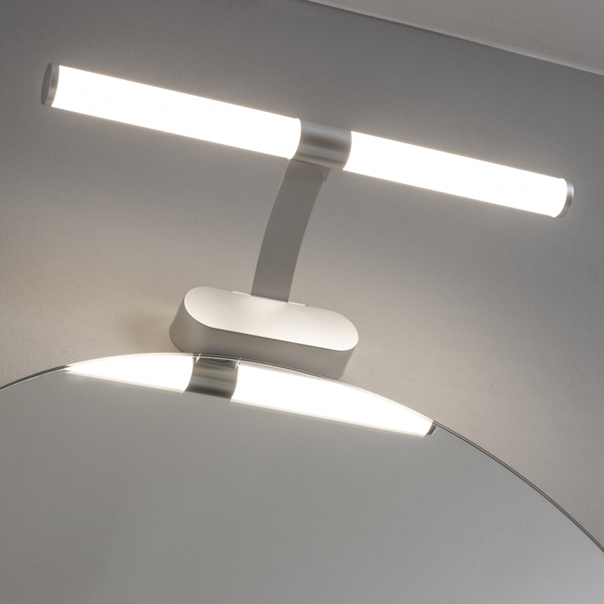 Brilagi - Φωτισμός καθρέφτη για μπάνιο 2 σε 1 TUBEO LED/6W/230V 40 cm IP44 ασημί