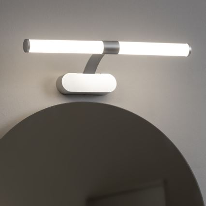Brilagi - Φωτισμός καθρέφτη για μπάνιο 2 σε 1 TUBEO LED/6W/230V 40 cm IP44 ασημί