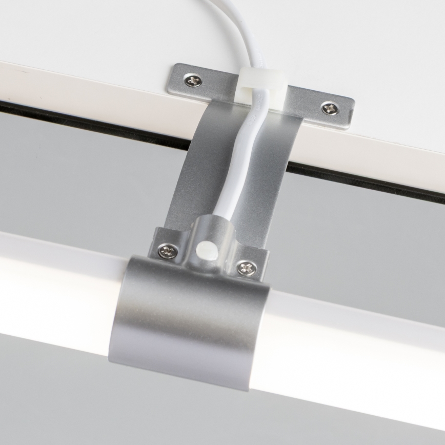Brilagi - Φωτισμός καθρέφτη για μπάνιο 2 σε 1 TUBEO LED/6W/230V 40 cm IP44 ασημί