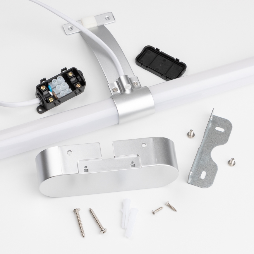 Brilagi - Φωτισμός καθρέφτη για μπάνιο 2 σε 1 TUBEO LED/6W/230V 40 cm IP44 ασημί