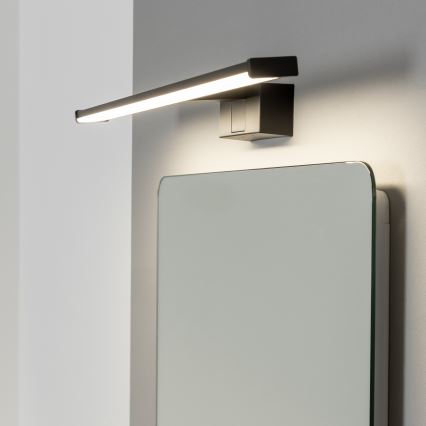 Brilagi - Φωτισμός καθρέφτη μπάνιου LED 3-σε-1 VESTRA LED/12W/230V 60 cm IP44 μαύρος