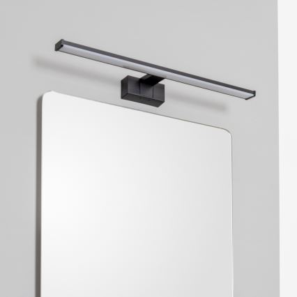 Brilagi - Φωτισμός καθρέφτη μπάνιου LED 3-σε-1 VESTRA LED/12W/230V 60 cm IP44 μαύρος