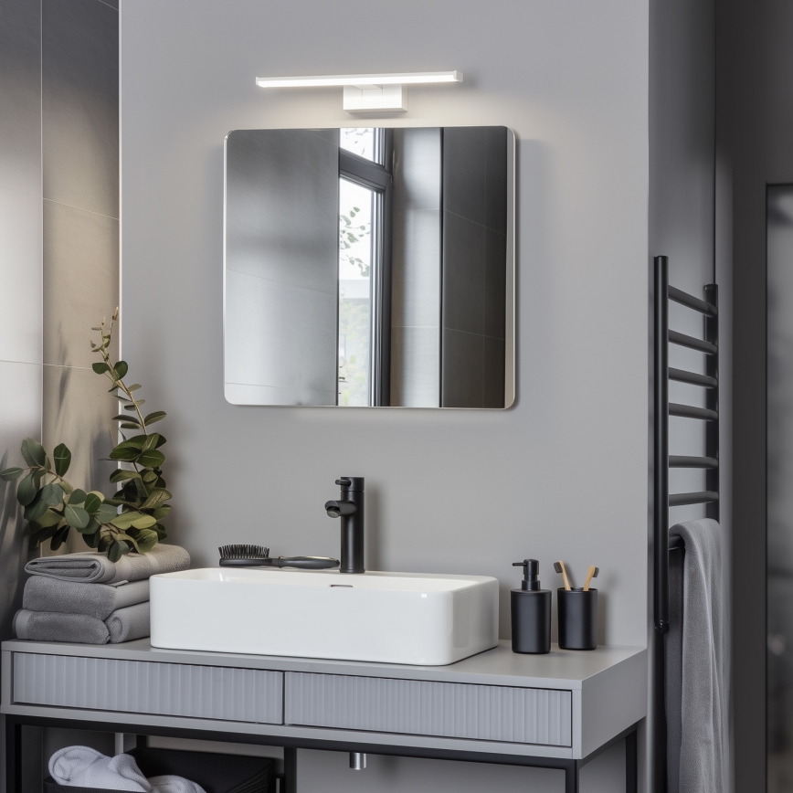Brilagi - LED φωτισμός καθρέφτη μπάνιου 3-σε-1 VESTRA LED/8W/230V 40 cm IP44 λευκό