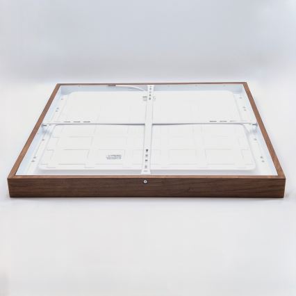 Brilagi - LED Φωτιστικό οροφής μπάνιου WOODY FRAME LED/40W/230V 60x60 cm IP44 κερασιά
