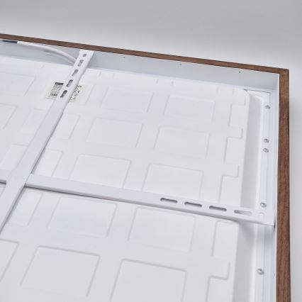 Brilagi - LED Φωτιστικό οροφής μπάνιου WOODY FRAME LED/40W/230V 60x60 cm IP44 κερασιά