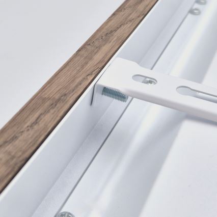 Brilagi - LED οροφή φωτιστικό WOODY FRAME LED/50W/230V 120x30 cm IP44 καρυδιά