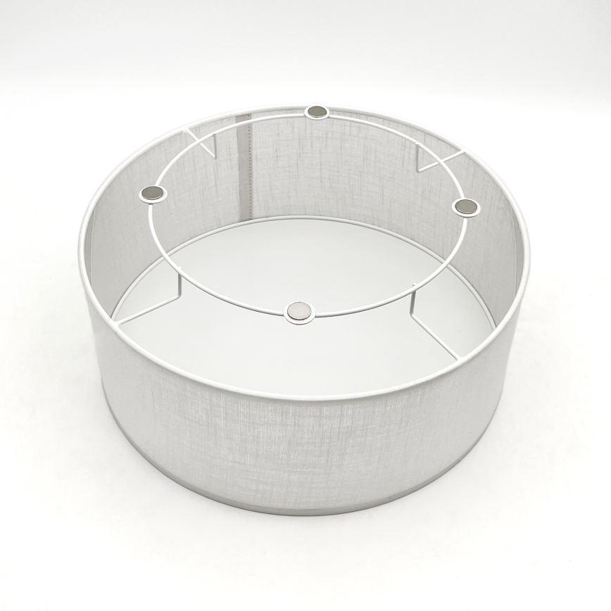Brilagi - LED Φωτιστικό οροφής BELLADONNA 1xE27/15W/230V διάμετρος 30 cm λευκό/δρυς κερασιά