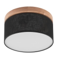 Brilagi - LED Φωτιστικό οροφής BELLADONNA 1xE27/15W/230V μαύρο/δρυς