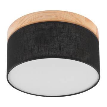 Brilagi - LED Φωτιστικό οροφής BELLADONNA 1xE27/15W/230V μαύρο/πεύκο