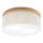 Brilagi - LED Φωτιστικό οροφής BELLADONNA 2xE27/15W/230V διάμετρος 40 cm κρεμ/δρυς