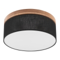Brilagi - LED Φωτιστικό οροφής BELLADONNA 2xE27/15W/230V μαύρο/δρυς