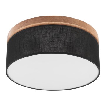 Brilagi - LED Φωτιστικό οροφής BELLADONNA 2xE27/15W/230V μαύρο/δρυς
