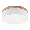 Brilagi - LED Φωτιστικό οροφής BELLADONNA 3xE27/15W/230V λευκό/δρυς