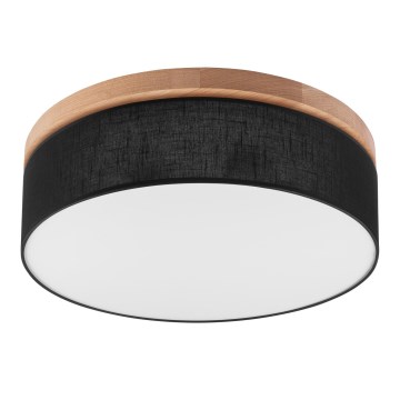 Brilagi - LED Φωτιστικό οροφής BELLADONNA 3xE27/15W/230V μαύρο/δρυς
