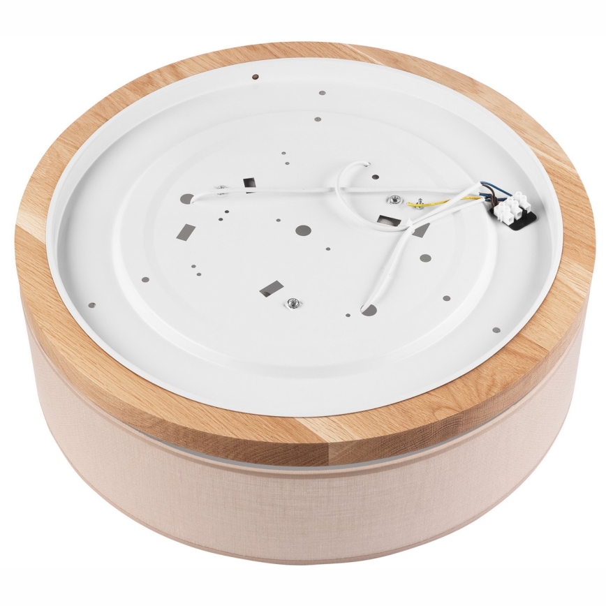 Brilagi - LED Φωτιστικό οροφής BELLADONNA 3xE27/15W/230V μπεζ/δρυς