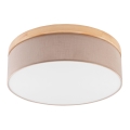 Brilagi - LED Φωτιστικό οροφής BELLADONNA 3xE27/15W/230V μπεζ/πεύκο