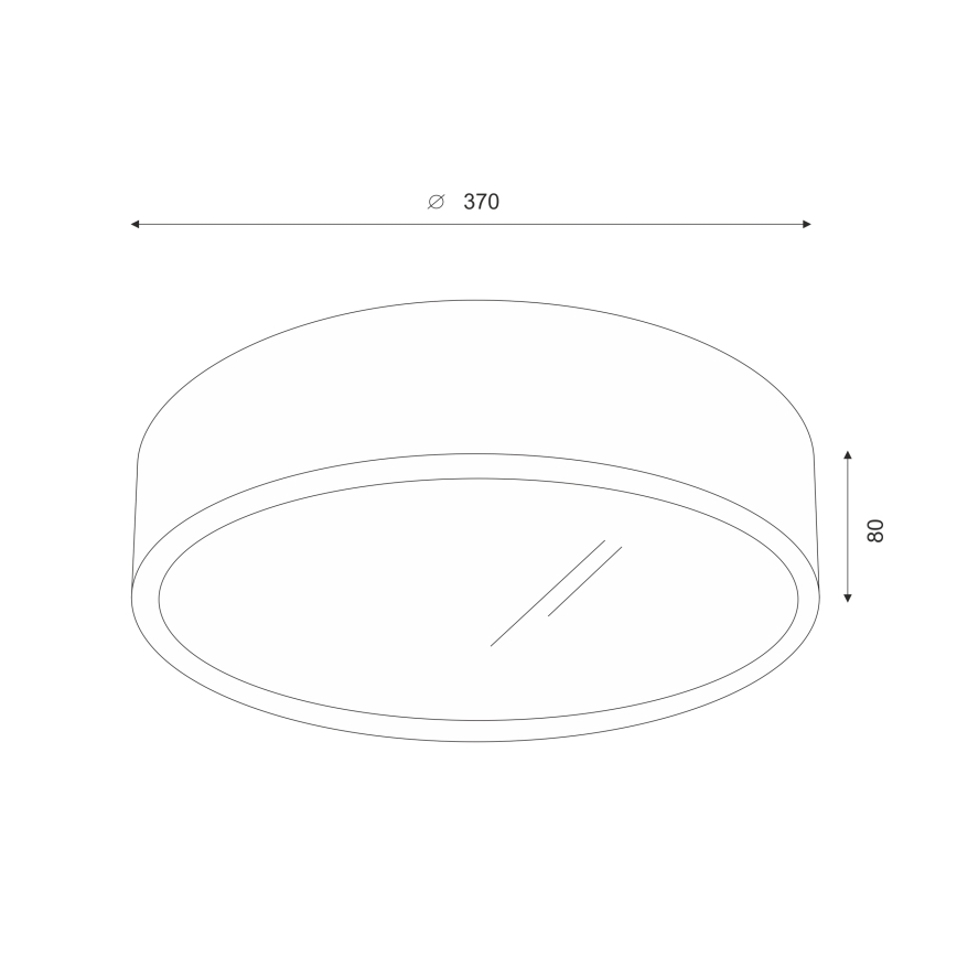 Brilagi - LED Φωτιστικό οροφής CARVALHO 2xE27/60W/230V δρυς διάμετρος 37 cm