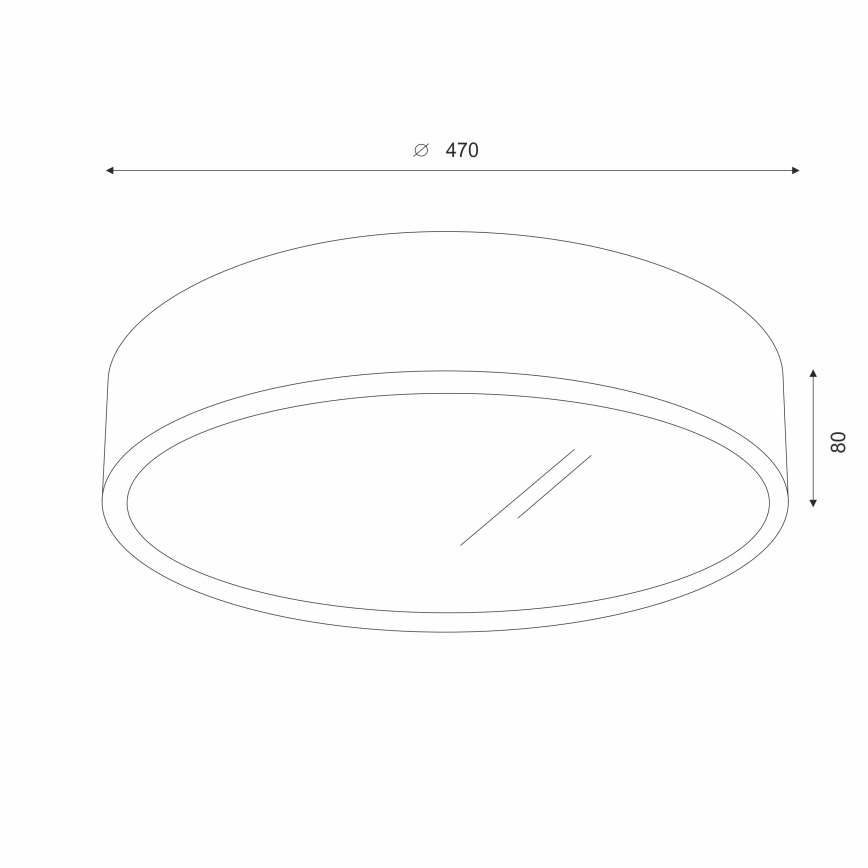 Brilagi - LED Φωτιστικό οροφής CARVALHO 3xE27/60W/230V δρυς διάμετρος 47 cm