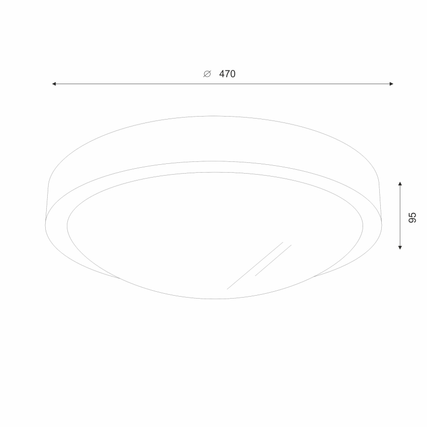 Brilagi - LED Φωτιστικό οροφής CARVALHO SLIM 3xE27/60W/230V δρυς διάμετρος 47 cm