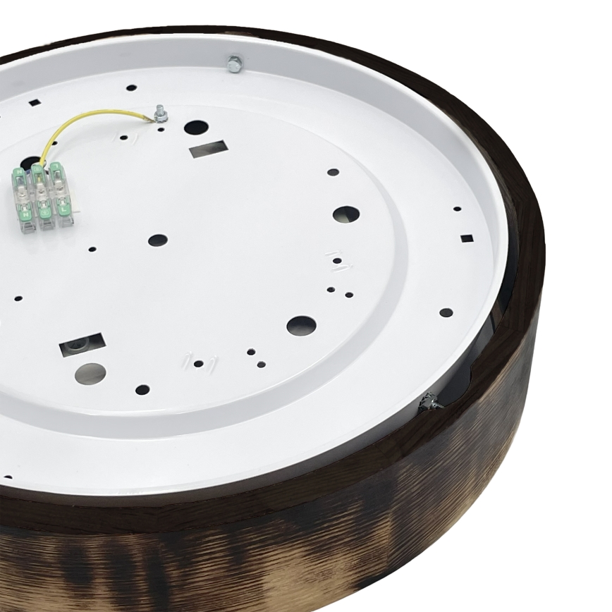 Brilagi - LED φωτιστικό οροφής CARVALHO SMOKEY LED/36W/230V σε απόχρωση βελανιδιάς, διάμ. 37,5 cm