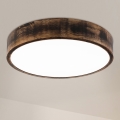 Brilagi - LED φωτιστικό οροφής CARVALHO SMOKEY LED/36W/230V, φινίρισμα δρυός, διάμ. 47,5 cm