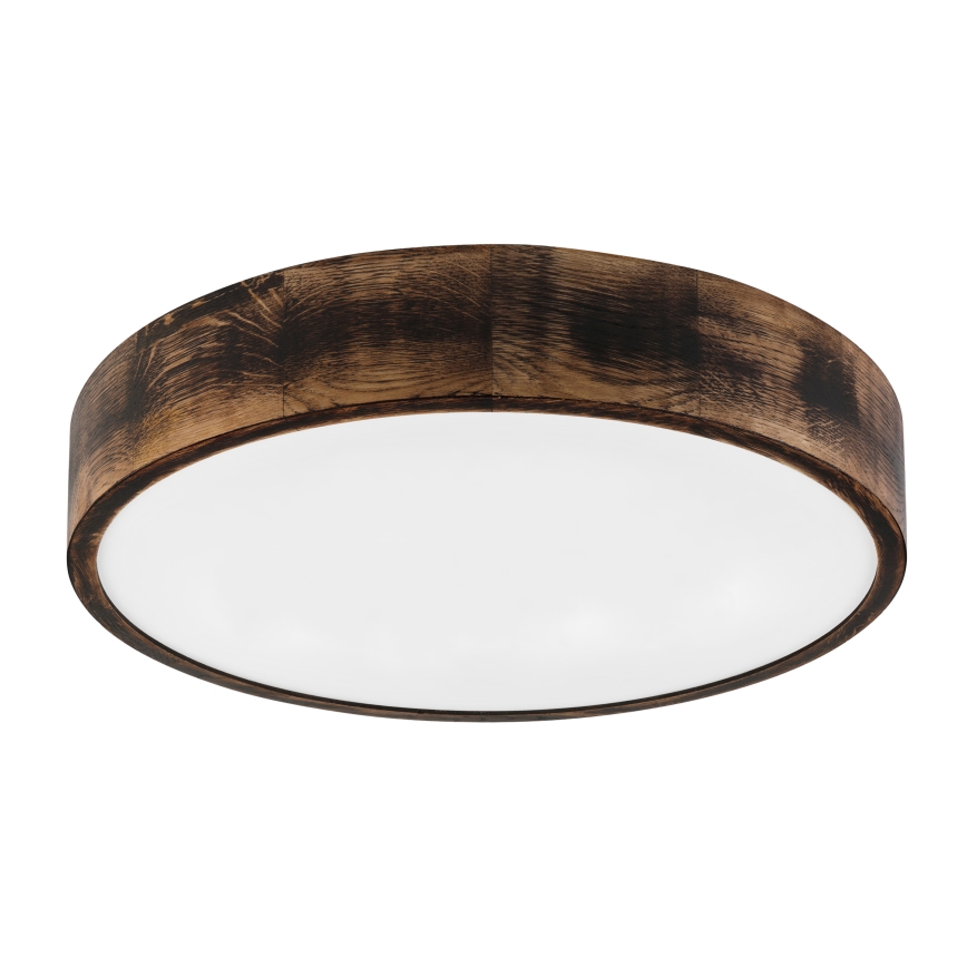 Brilagi - LED φωτιστικό οροφής CARVALHO SMOKEY LED/36W/230V, φινίρισμα δρυός, διάμ. 47,5 cm