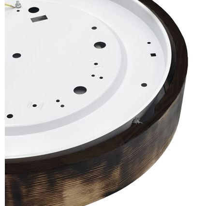 Brilagi - LED φωτιστικό οροφής CARVALHO SMOKEY LED/36W/230V, φινίρισμα δρυός, διάμ. 47,5 cm