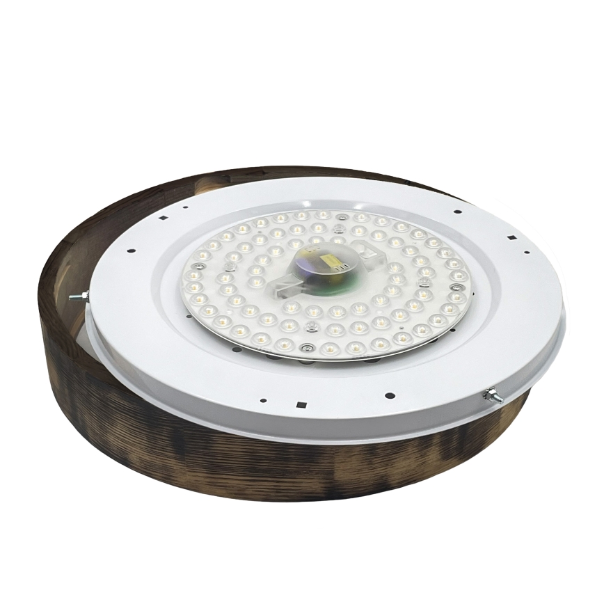 Brilagi - LED φωτιστικό οροφής CARVALHO SMOKEY LED/36W/230V, φινίρισμα δρυός, διάμ. 47,5 cm