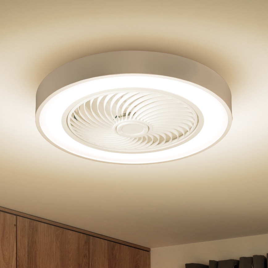 Brilagi - LED Φωτιστικό οροφής dimmable με ανεμιστήρα LED/30W/230V 3000-6500K λευκό + τηλεχειριστήριο