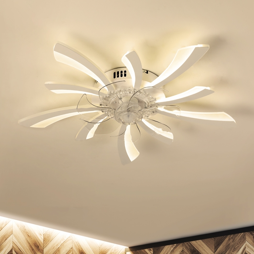 Brilagi - LED Φωτιστικό οροφής dimmable με ανεμιστήρα LED/50W/230V 3000-6500K λευκό + τηλεχειριστήριο
