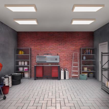 Brilagi - LED φωτιστικό οροφής για μπάνιο FRAME LED/50W/230V 60x60 cm IP44 μπεζ