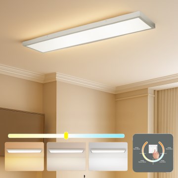 Brilagi - LED φωτιστικό οροφής μπάνιου FRAME LED/50W/230V 3000/4000/6000K 120x30 cm IP44 ασημί
