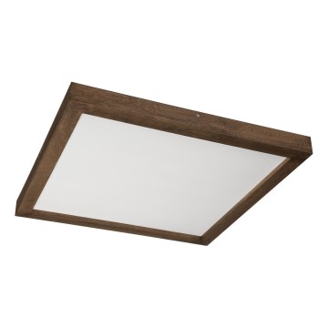 Brilagi - LED Φωτιστικό οροφής μπάνιου WOODY FRAME LED/40W/230V 60x60 cm IP44 καρυδιά