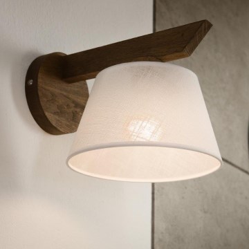 Brilagi - LED  Φωτιστικό τοίχου ANTHONY 1xE14/40W/230V δρυς/λευκό