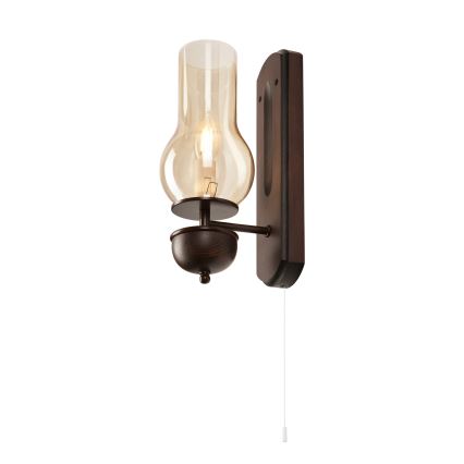Brilagi - LED Φωτιστικό τοίχου COTTAGE 1xE14/40W/230V οξιά/καφέ