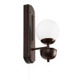 Brilagi - LED Φωτιστικό τοίχου COTTAGE 1xG9/40W/230V οξιά/λευκό