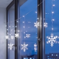 BRILAGI - LED Χριστουγεννιάτικη φωτεινή κουρτίνα 77xLED/3xAA/USB 3,8m νιφάδες ψυχρό λευκό