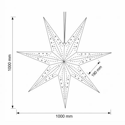 BRILAGI - LED Χριστουγεννιάτικη διακόσμηση LED/2xAA 100 cm αστέρι